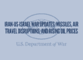 Iran-US-Israel War Updates: Missiles, Air Travel Disruptions, and Rising Oil Prices